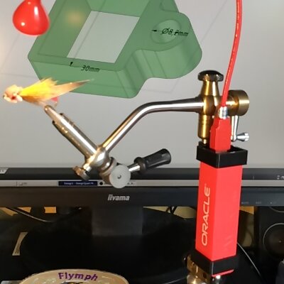 powerbank clamp for fly tying vise