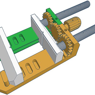 Machine Vise with Simple Quick Release Mech V51 Fully Printable
