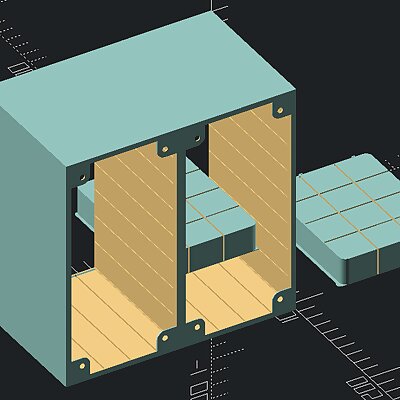 Fully customizeable vase drawer system OpenSCAD