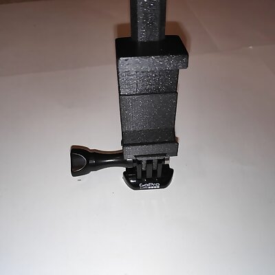 Phone adjustable clamp with custom Gopro adapter