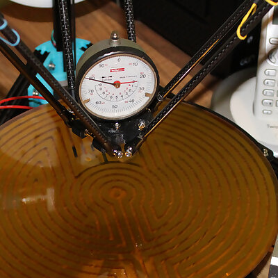 Dial gauge mount for calibration kossel delta printer