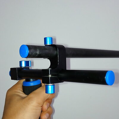Double Clamp for Single 15mm Rail Mount accesorio sujetador de 2 barras de 15cm en rig shoulder
