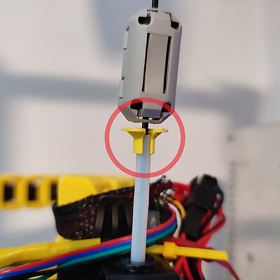 Filament cleaner spacer  bowden cable clamp