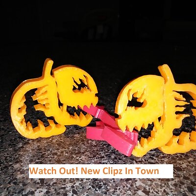 Pumpkin Jack o Lantern Clipz Halloween Ready Snack Ready Flame On!