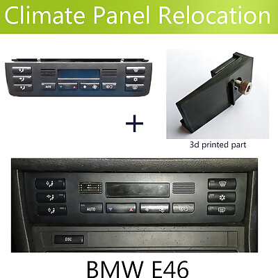 Double Din AC Relocation Bezel for BMW E46 cheap solution
