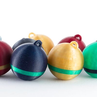 Christmas ball decoration Multicolor easy to print no supports