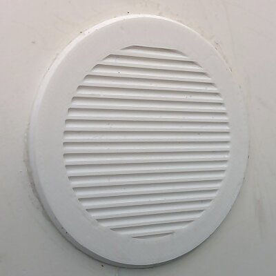 Small ventilation grille with filter