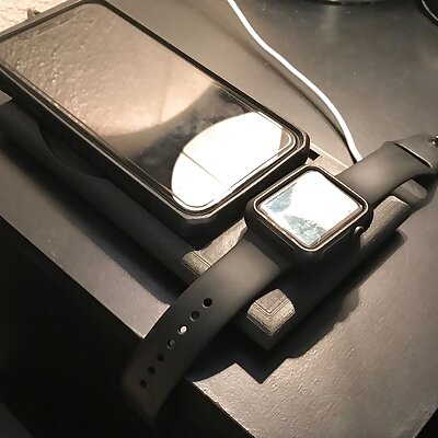 iPhone XR wUAG case  Apple Watch Minimalistic Night Stand Dock