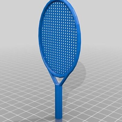 ThingADay 16 OpenSCAD Tennis Racket