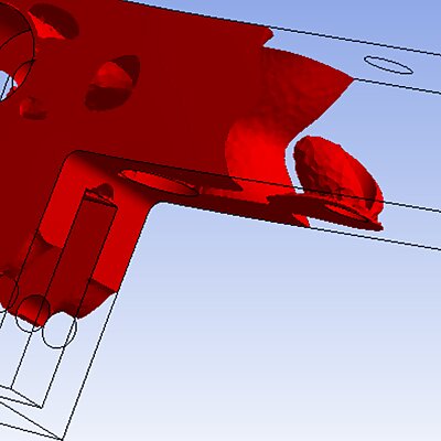 Extruder lever with modified Infill