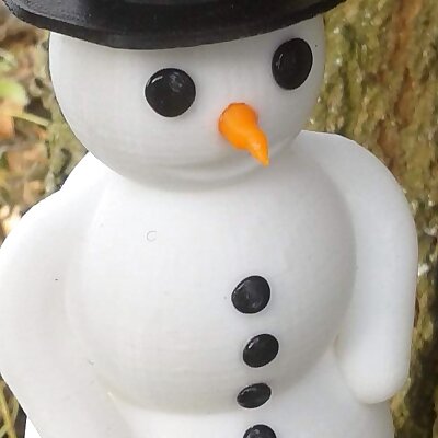 Snowman with screwable hat and hidden compartment Keystash GEOCACHING