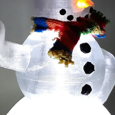 LED boosted snowman xmas theme light