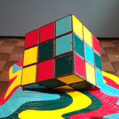 Melting Rubiks Cube multi material