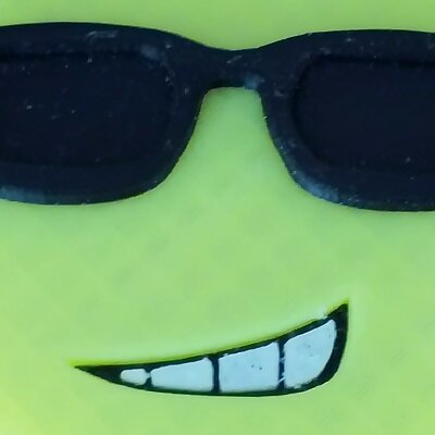 Smiley with sun glasses patch