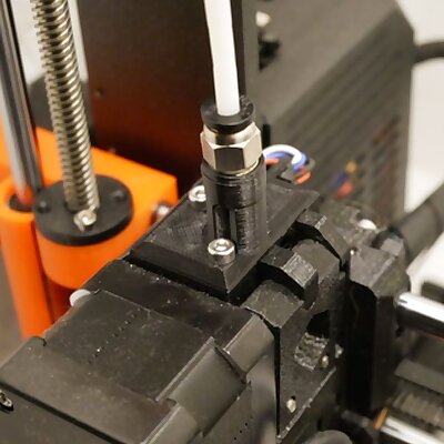 Reverse Bowden System for Prusa MK3  Redesigned filament sensor cover  Designed for enclosure