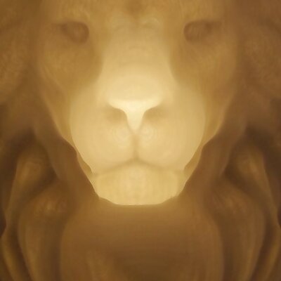 Lion  3D optical illusion