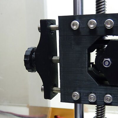XYZ upgrade kit for acrylic Prusa i3 clones based on TR8 leadscrews  No more zip ties!