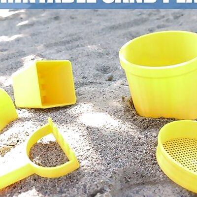 3DPrintable Sand Play Set