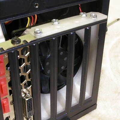 PCI mount air duct for 80mm fan