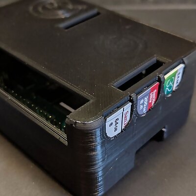 Raspberry Pi 4 Case with Micro SD Card Slots