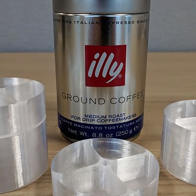 Stackable Containers for Illy Coffee Cans