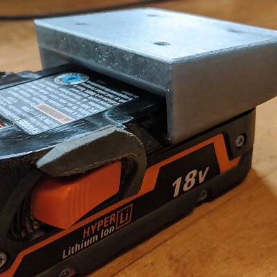 RIDGID 18V Battery Holder snug fit
