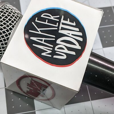 Square Microphone Flag