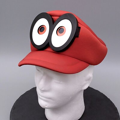Mario Cappy Animated Eyes Hat