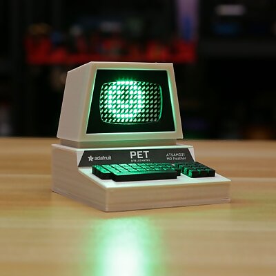 Mini Commodore PET with Charlieplexed LED Matrix