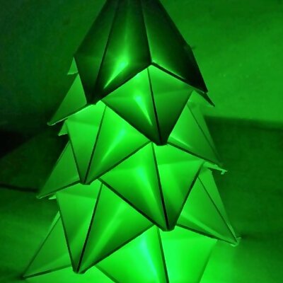 Origami inspired christmas tree