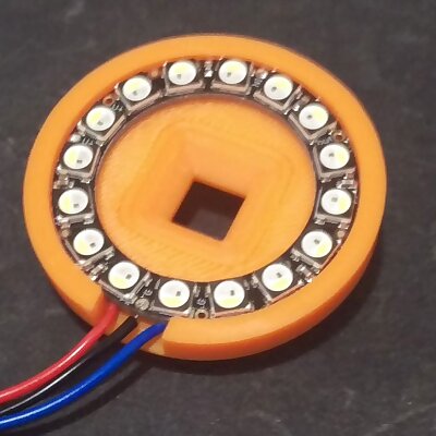 Articulating Raspberry Pi Camera Mount cover with ring light