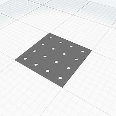 Customisable 3D Printable Pegboard Panels