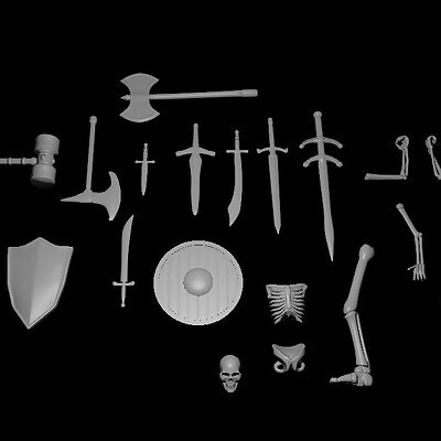 Terrain Scatter  Bones and Weapons