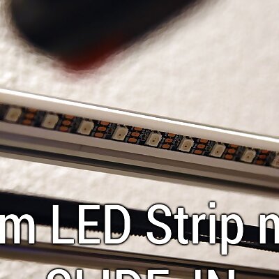 10 mm SlideIN LED Strip mount for 2020