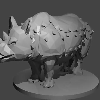 Mechanical Polygonal Rhino