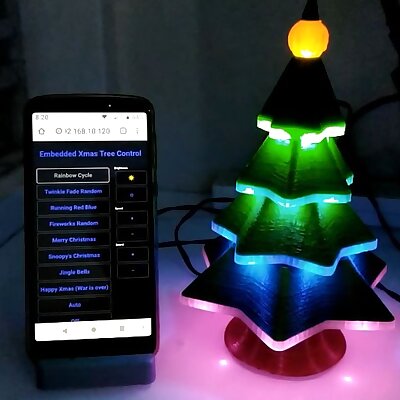 Embedded Neopixel LED Christmas Tree