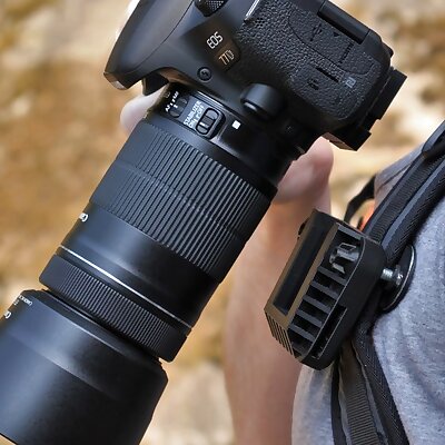 Camera Backpack Mount works with heavy DSLRs