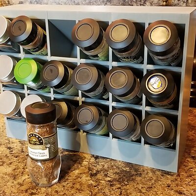 Spice rack for 4oz square spice jars