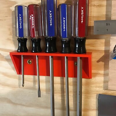 Wall Mountable Screwdriver Holder