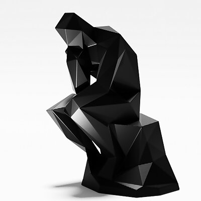 Lowest poly The Thinker