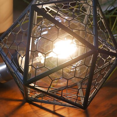 Icosahedron Lamp Voronoi Pattern