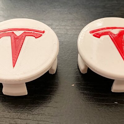 Tesla Wheel Cap With Insert and Customizable Plate