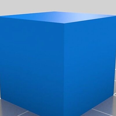 Simple 20x20x20mm cube