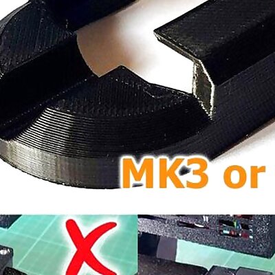 MK3 or MINI Heatbed Cable Support Easy Clip On