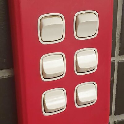 Australian light switch gang plate