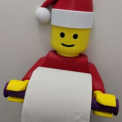 Santa Hat for vvk187 Lego Man Toilet Paper Holder
