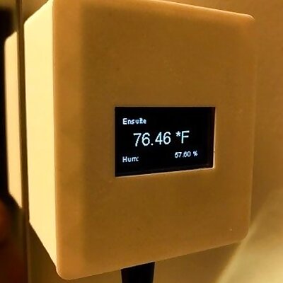 Kube Sensor with OLED Temperature Humidity etc