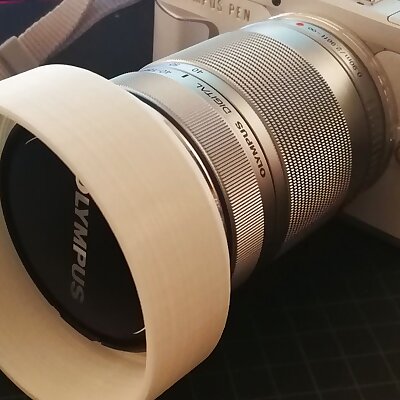 Diffusing lens hood for Olympus 40150mm