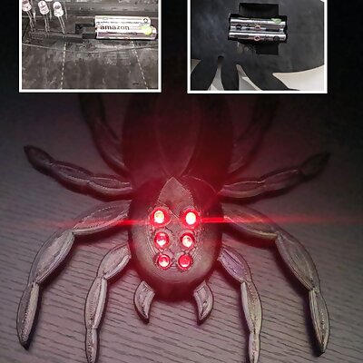 LED Spider with Conductive PLA NO WIRES multimaterial