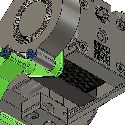 Universal E3D Hemera Part Cooling Duct for 5015 Blower
